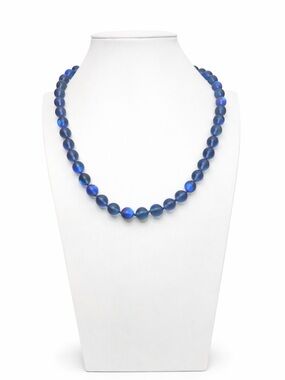 Mermaid blue 18 inch hand knotted necklace Aprilsplace